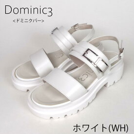 【SALE】Dominic3 ドミニクバー サンダル No.9153 ボリュームソール バックルサンダル 日本製 本革 履きやすい 歩きやすい 柔らかい ソフト 厚底