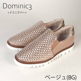 【SALE】Dominic3 ドミニクバー スニーカー No.9113 レザーメッシュ スリッポン 軽い 履きやすい 歩きやすい 柔らかい ソフト 本革
