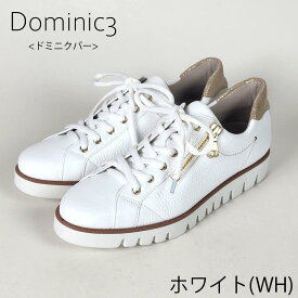 【再入荷】Dominic3 ドミニクバー スニーカー No.9186 サイドジップ レザースニーカー 日本製 本革 履きやすい 歩きやすい 柔らかい 軽い ソフト おしゃれ きれいめ