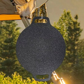 CHANODUG OUTDOOR マルチラウンドグリルパン Sサイズ 30 鉄板プレート アウトドアグリルプレート マルチグリルプレート アウトドア調理器具 アウトドア鉄板グリル ラウンドグリルプレート 送料無料 NEW 収納ケース付 直火 IH対応