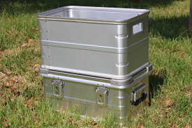 GENERIC OUTDOOR スタッキングアルミボックスwith35 ガレージ収納箱 アルミバスケットボックス キャンプギア収納箱 トランクボックス aluminum box アウトドアコンテナボックス スタッキングボックス アウトドアギアボックス 車内収納 道具箱 工具箱 送料無料