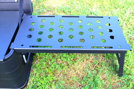 マットブラック スタッキング アルミコンテナボックス30L用 カスタムパーツ フォールディングサイドテーブル エクステンションテーブル 連結テーブル アルミコンテナ拡張テーブル VENTLAX DELTA BROOKLYN OUTDOOR 送料無料 NEW