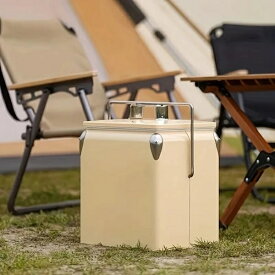 GENERIC OUTDOOR クーラーボックス おしゃれクーラーボックス レトロクーラーBOX ポータブルクーラーボックス アウトドアクーラーボックス 車中泊クーラーボックス キャンプクッカーボックス サブクーラー 4色展開 ハイエース車中泊 キャラバン車中泊 NEW