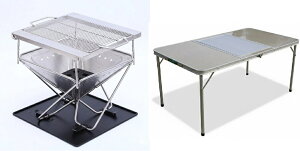 Simpleme �V���v���~�[ 2WAY �o�[�x�L���[�e�[�u�� OW-150 �����ύX�� ���[�P�[�X�t BBQ�e�[�u�� ���o�[�x�L���[�e�[�u�� �A�E�g�h�A�e�[�u�� ���W���[�e�[�u�� �܂肽���� �e�[�u�� �s�N�j�b�N