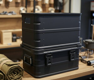 GENERIC OUTDOOR �X�^�b�L���O�A���~�{�b�N�Xwith35 �}�b�g�u���b�N �K���[�W���[�� �A���~�o�X�P�b�g�{�b�N�X �L�����v�M�A���[�� �g�����N�{�b�N�X aluminum box �A�E�g�h�A�R���e�i�{�b�N�X �X�^