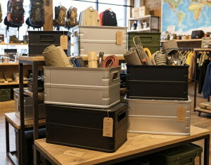 GENERIC OUTDOOR �X�^�b�L���O�A���~�{�b�N�Xwith35 �K���[�W���[�� �A���~�o�X�P�b�g�{�b�N�X �L�����v�M�A���[�� �g�����N�{�b�N�X aluminum box �A�E�g�h�A�R���e�i�{�b�N�X �X�^�b�L���O�{�b�N