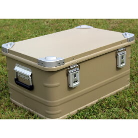★サンドベージュ★スタッキング アルミ コンテナボックス★50L★アウトドア収納ボックス★アルミコンテナ★キャンプ収納箱★トランクカーゴ ★アウトドコンテナ★アウトドアギア収納ボックス★アウトドア収納ボックス★送料無料★NEW★