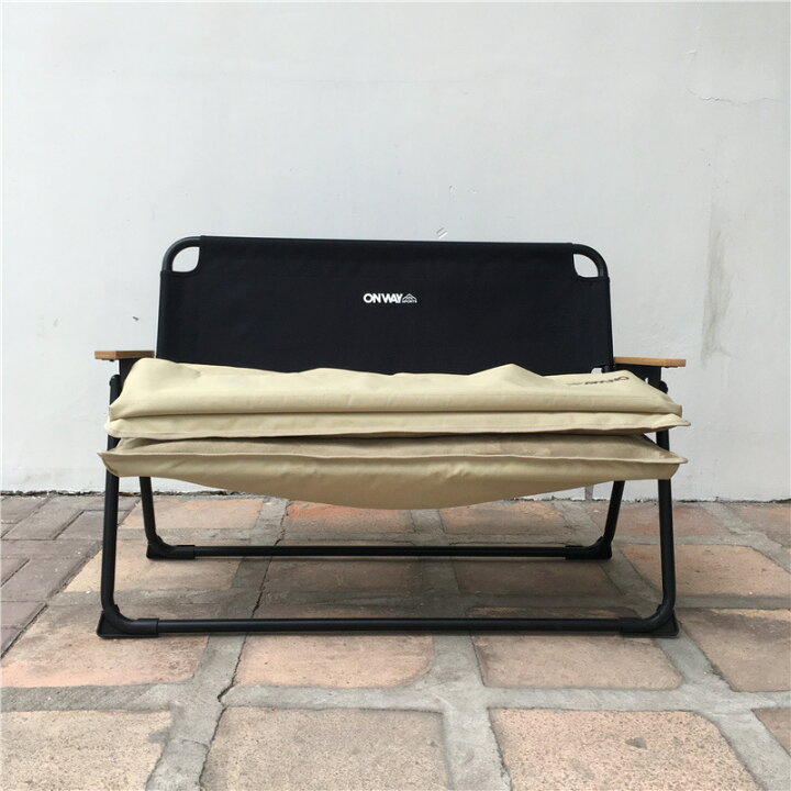 楽天市場】2WAYベンチチェア ブラック OW-130 アウトドアチェア 