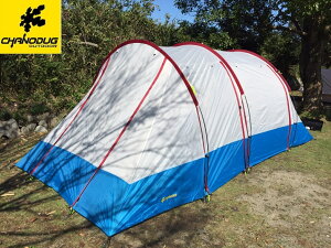 ��CHANODUG OUTDOOR��2���[���e���g���g���l���^�e���g��5�l�A�Q���X���[�v�����r���O���O���[���t�@�~���[�L�����v��