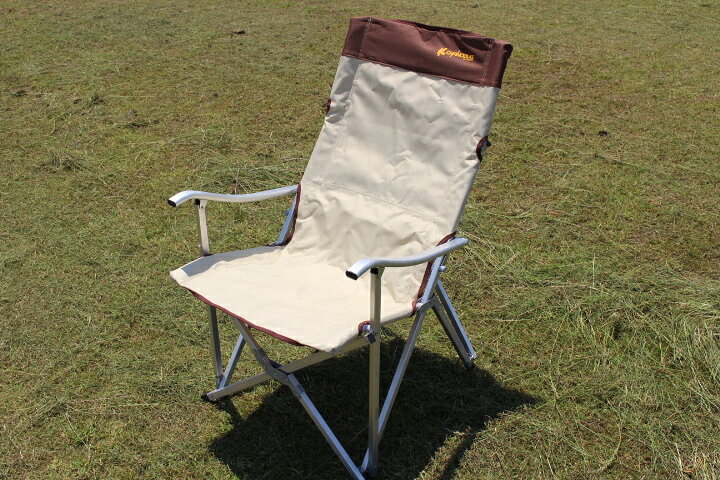楽天市場】CHANODUG OUTDOOR ハイバックアームチェア ベージュ 