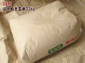 今月おすすめ 5年度山形県産庄内はえぬき玄米23kg 23kg×1袋 二等米 送料無料 但し一部地域送料無料対象外