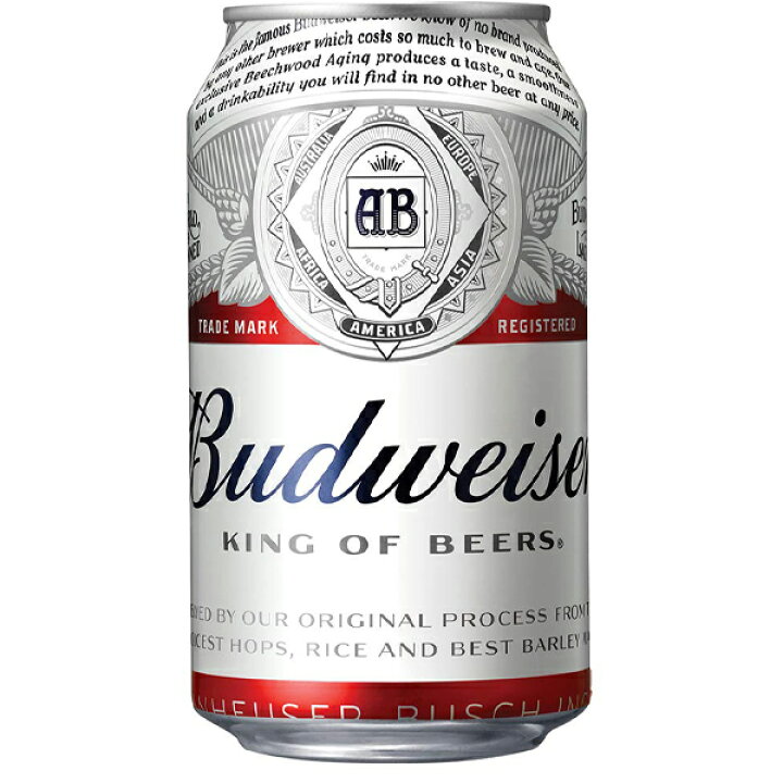 楽天市場】バドワイザー355ml 缶（1ケース/24本入り）［ Budweiser  