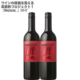 【地域別送料無料】ビコーズ アイム カベルネソーヴィニヨン フロム サウザン フランス 750ml×2本Because,I'm Cabernet Sauvignon from Southern France【フランス 赤ワイン ワインセット ミディアム カベルネ ソーヴィニヨン100% 】