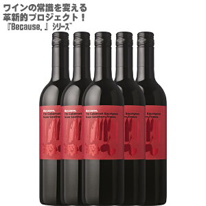 rR[Y AC Jxl\[Bj t TEU tX 750ml×5{ Because,I'm Cabernet Sauvignon ԃC ~fBA{fB Jxl100% tX tXY Lȉʎ