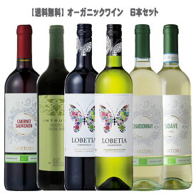 ［送料無料］オーガニックワイン 6本セット［大人気セット BIO ビオ 有機栽培 イタリア スペイン］