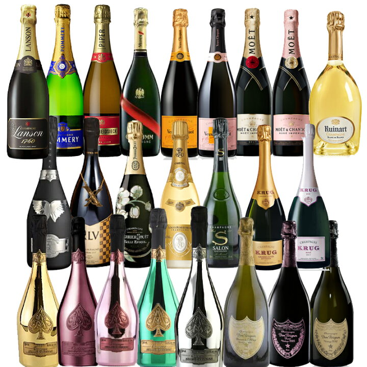 楽天市場】シャンパン 飲み比べ 750ミリ 24本 セット【数量限定  