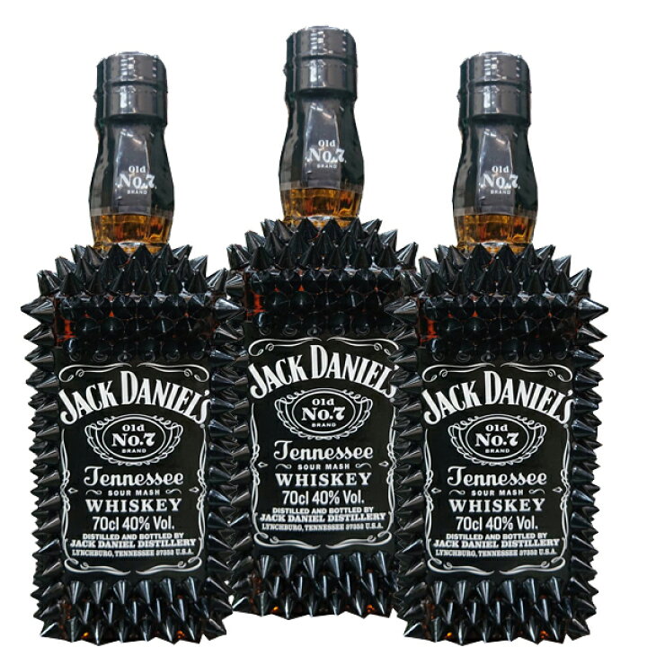 楽天市場 送料無料 ジャック ダニエル デコレーションボトル 700ml 3本 トゲトゲ 贈り物 ギフト トゲジャック Don Online Shop 楽天市場店