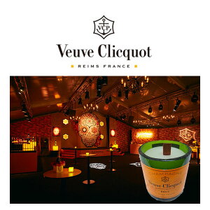 【送料無料】ヴーヴクリコブリュット750ml+シャンパンボトルキャンドルセット【数量限定フランスシャンパーニュギフトセレブモエキャンドル】