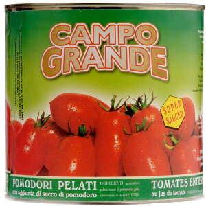 カンポグランデ ホールトマト 缶詰 2.5kg【送料無料 業務用 イタリア産 ホールトマト 大容量 缶 トマト水煮缶】