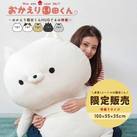おかえり園田くん HUGぐるみ 特盛 ぬいぐるみ 大きい ビッグ 特大 クッション HUG ハグ ギフト プレゼント おかえり園田君 そのだくん 園田 かわいい 癒し 子ども 子供 猫 ネコ ねこ 172-8180 小泉ライフテックス メーカー直販