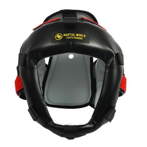 【マーシャルワールド】ヘッドガード Lサイズ黒(HG-L-BK)ヘッドガード トレーニング 防具 格闘技