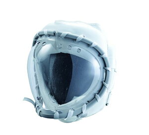 【マーシャルワールド】K-プロテクターヘッドガード・L・白 ベロクロタイプ(HGKP3-L-WH)ワイドシールド 衝撃吸収 低反発ウレタン 本革 サイズ調整可能 安全