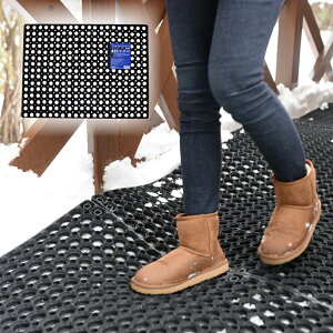 有孔ラバーマット RM-6080 ゴムマット 約60cmx80cmx2.2cm 屋外 駐車場 雪道 通路 庭 滑り止め アサヒペン