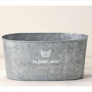 フレンチシルバーブリキオーバルS3390−Cケー・イー・アイ園芸用品ガーデニング家庭菜園