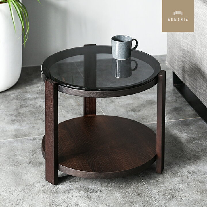 ガラス サイドテーブル コーヒーテーブル AB00011 