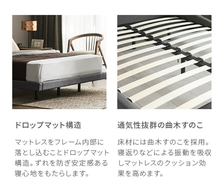 楽天市場】[全品10％OFFクーポン配布中] ベッド ベッドフレーム ダブル  