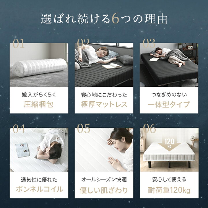 楽天市場】脚付きマットレス ベッド シングルベッド ロール 脚付き 
