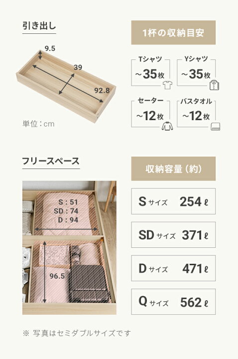 楽天市場】[クーポンで6%OFF] ベッド シングルベッド 収納付き 