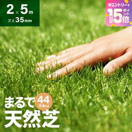 [10%クーポン＋エントリーで19日から最大P15倍] 人工芝 ロール 2m×5m 芝丈35mm 高密度44万本／m2 芝生マ…