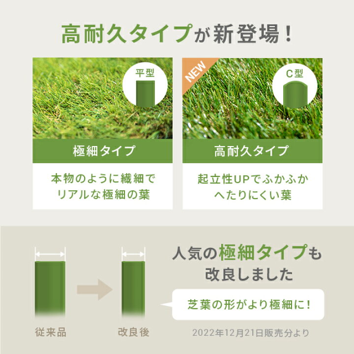 楽天市場】[今だけ10%クーポン] 人工芝 1m×20m 2m×10m 芝丈35mm ロール 