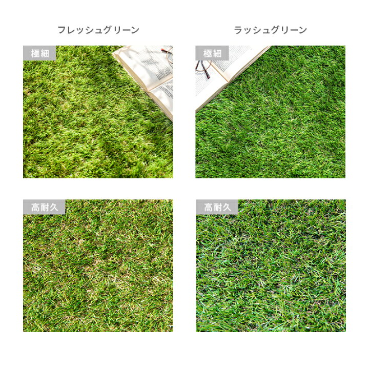 楽天市場】リアル 人工芝 モダンデコ 高密度タイプ 2m×10m 芝丈35mm U 