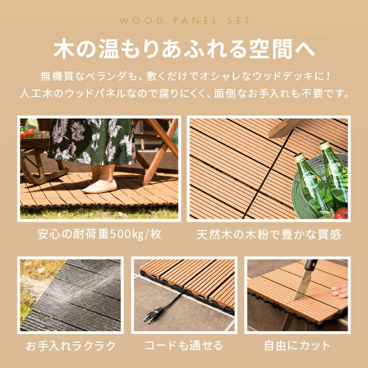 楽天市場】【10%オフ 12/4 20時から】 [1枚あたり293円] ウッド 