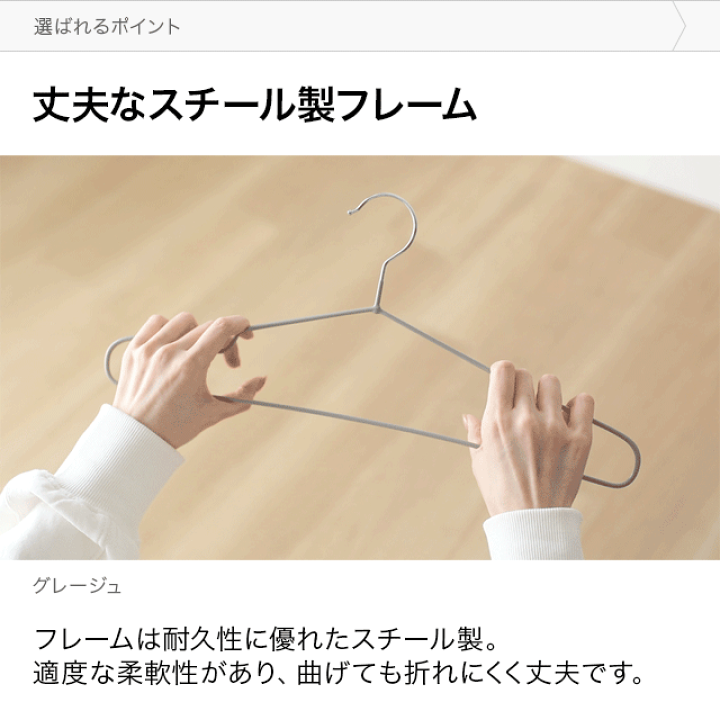 楽天市場】[本日P5倍] [即日出荷] ハンガー PVCコーティングハンガー