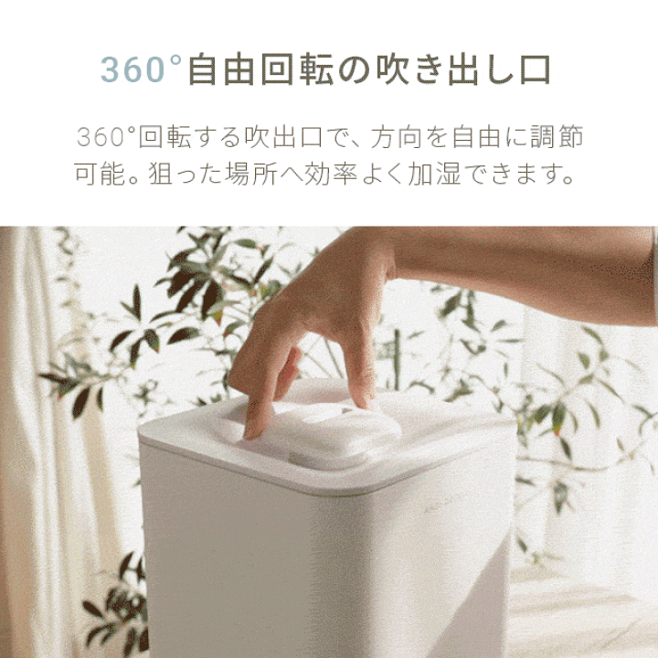 楽天市場】加湿器 ハイブリッド 大容量 次亜塩素酸水対応 除菌