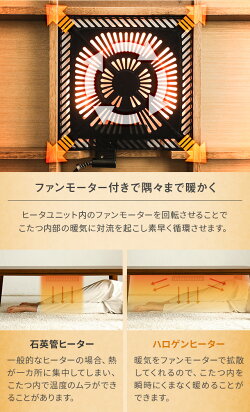 \速暖2秒/こたつテーブル長方形120×75cmハロゲンヒーターおしゃれ家具調こたつリビングこたつヴィンテージビンテージアンティーク西海岸北欧木目調こたつ布団こたつ掛け布団一人暮らし一人用