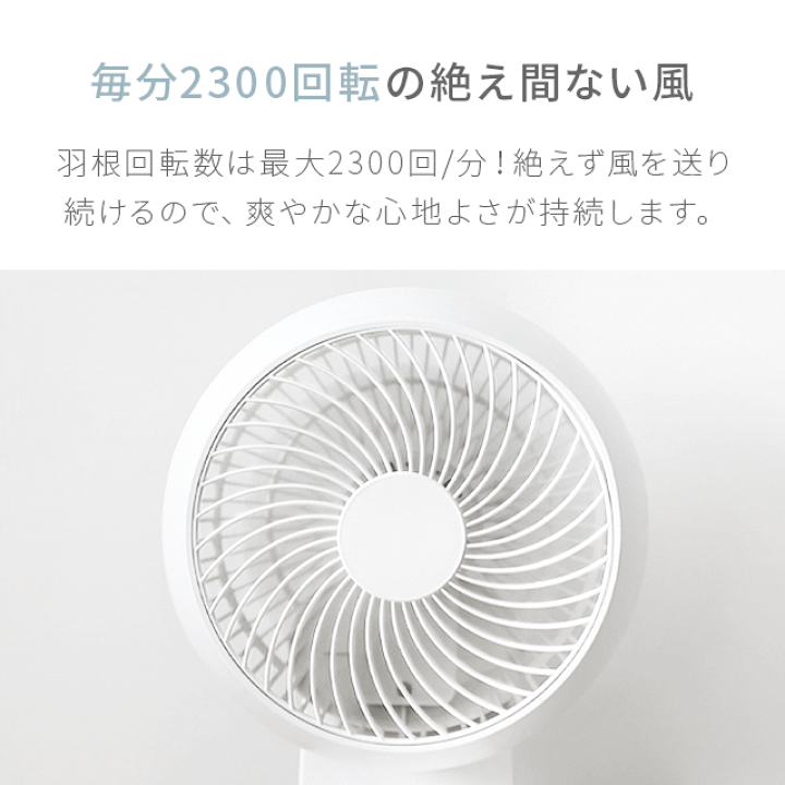 楽天市場】[1年保証] 360°首振り 壁掛けサーキュレーター