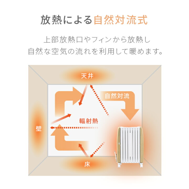 楽天市場】[1年保証] オイルヒーター ヒーター 送料無料 省エネ 