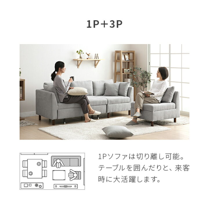 楽天市場】[P5倍 本日 12時〜] ソファー 3人掛け カウチソファ 