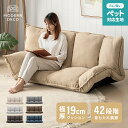 [即日発送／着日指定OK] ソファーベッド ローソファ フロアソファ 2人掛け ペット対応 傷に強い ソファ ソファベッド ローソファー フロアチェアー ハイバック ソファー 座イス リクライニング 二人掛け 猫 犬 爪に強い 座椅子 北欧 2WAY