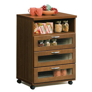 バニラ60カウンター BR コンパクトサイズのキッチンカウンター。パイン材のやさしい風合いが特徴的。キャスター付きで移動もらくらく。【日本製】【完成品】