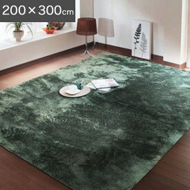 ラグ 200×300cm (ベージュ/ブラウン/グリーン/グレー/アイボリー/オレンジ/パープル) マット モダン デザインラグ カーペット 絨毯 敷きマット オーバーロック 床暖房対応 北欧 シャギーラグ