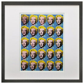 アートパネル アンディ・ウォーホル Andy Warhol twenty-five colored marilyns アメリカ ロス LA ポップアート アートフレーム アートポスター おしゃれ 絵画 額入り フレーム付き 芸術 インテリア 天然木 店舗 カフェ インテリア 42.5×42.5cm