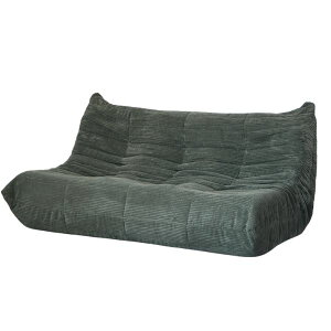 【新商品・P10倍】ソファ 圧縮ソファ ベージュ/グリーン/グレー 2人掛け ローソファ ソファー ファブリック コーデュロイ ロータイプ ウレタン おしゃれ かわいい シンプル 北欧 カジュアル