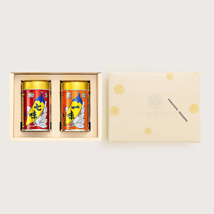 楽天市場】八幡屋礒五郎一味・七味唐辛子セットYC-2（ケース入、八幡屋 