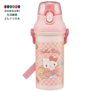 【200円クーポン】 SKATER スケーター 子供用 プラスチック 水筒 480ml ワンプッシュ開閉 抗菌 子供に優しい 軽量 日本製 サンリオ ハローキティ ビッグリボン PSB5SANAG <スケーター プレゼント