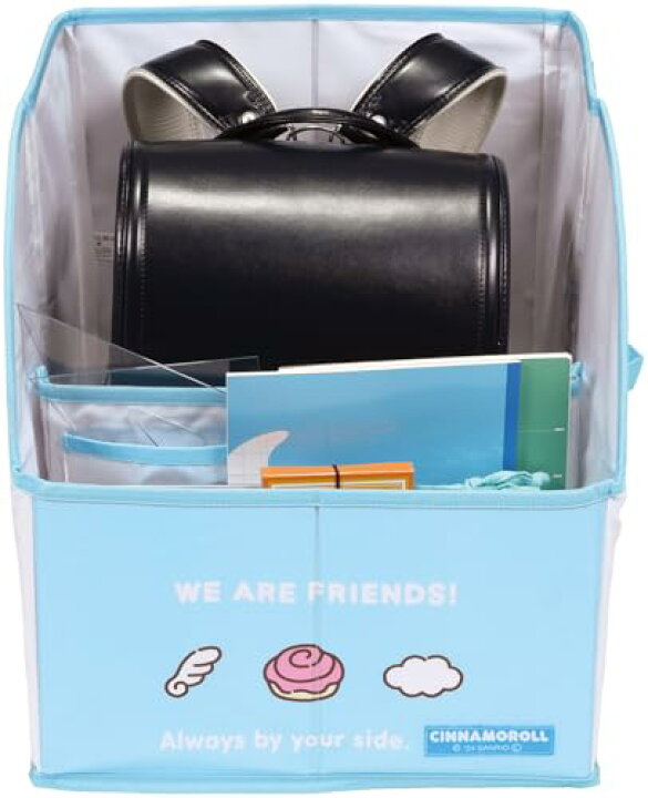 仕切り付き 連絡袋 小学校 ランドセル プリント 収納 整理 整頓 キャラクター スケーター skater ZRF1 シナモロール シナモン サンリオ  女の子 女子【連絡帳 提出物 仕切 ファスナー付き 便利 可愛い】 スケーター(Skater) ランドセル 収納 ケース 仕切り フタカバー付き 整理 整頓 サンリオ シナモロール お友だち SRBX